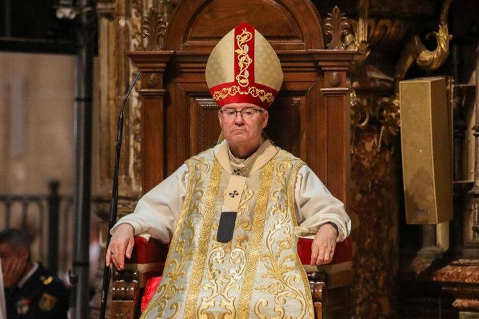 El arzobispo de Toledo, Francisco Cerro Chaves, en la homilía del Corpus.