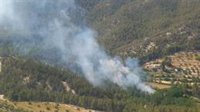 Extinguido el incendio forestal de Alcoi (Alicante) tras afectar a 2.500 metros cuadrados de terreno