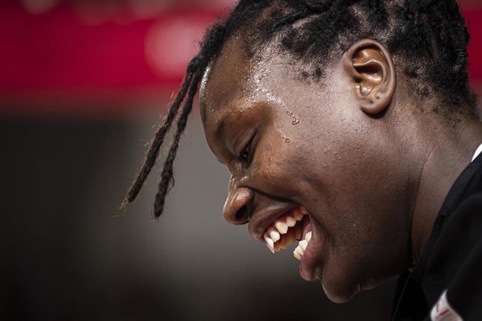 Archivo - Aminata Gueye of ESBVA illustration during the Women's French championship Elite basketball match between ESB Villeneuve-d'Ascq LM and LDLC ASVEL féminin on November 26, 2023 at Palacium in Villeneuve-d'Ascq, France - Photo Paul Vaicle / DPPI