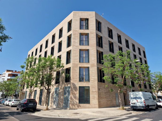 La promoción de 30 viviendas de protección pública ubicada en el número 9 de la calle Magdalena Bonet i Fàbregas de Palma.