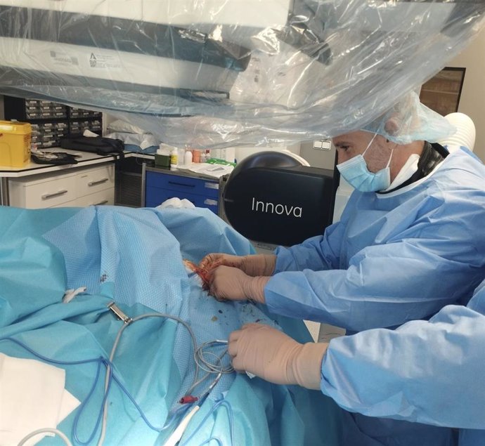 Operación en el Servicio de Medicina Intensiva del Hospital Universitario Punta de Europa de Algeciras (Cádiz)