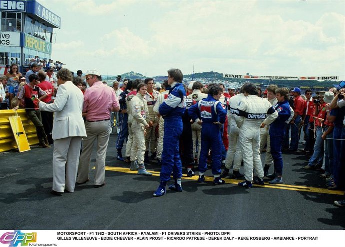 Archivo - Imagen del circuito de Kyalami durante una huelga de pilotos en 1982