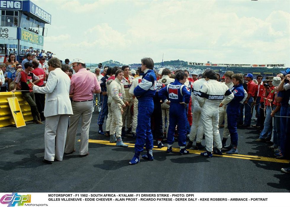 Archivo - Imagen del circuito de Kyalami durante una huelga de pilotos en 1982