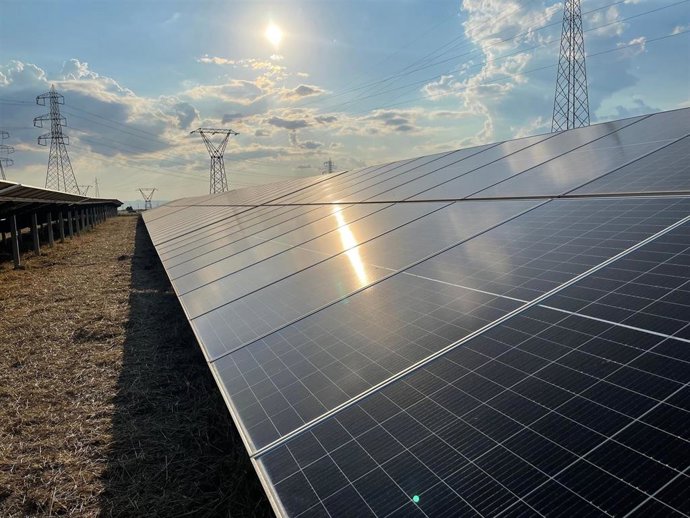 Archivo - Planta fotovoltaica. 