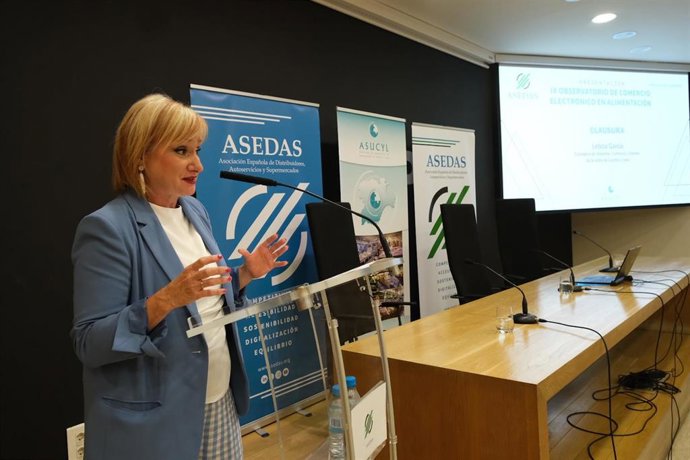 Leticia García, durante su intervención.