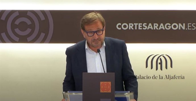 El portavoz del PP en las Cortes de Aragón, Fernando Ledesma.