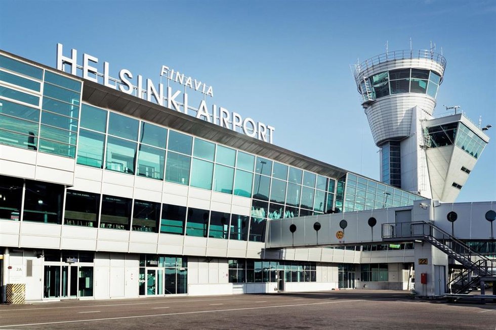 Aeropuerto de Helsinki, en Finlandia.