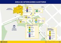 Guaguas Municipales convierte la zona del Auditorio Alfredo Kraus, en Las Palmas de Gran Canaria, un intercambiador
