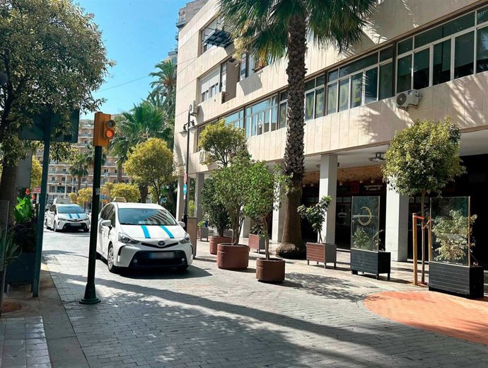 Acceso a la avenida Martín Alonso Pinzón de Huelva, conocida como la Gran Vía.