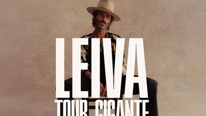Cartel del concierto de Leiva en Guadalajara