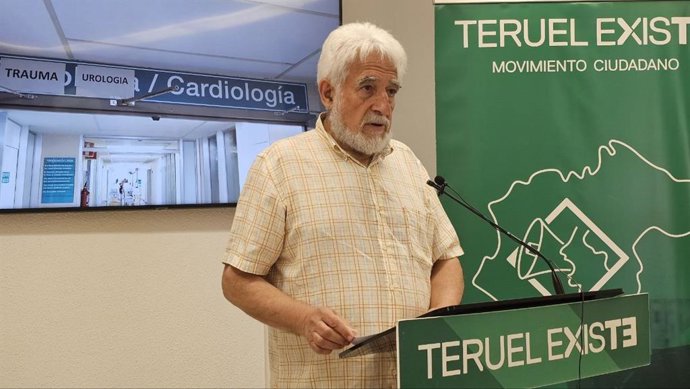 El portavoz de Teruel Existe, Manolo Gimeno.