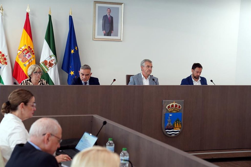 El Pleno del Ayuntamiento de Estepona (Málaga).