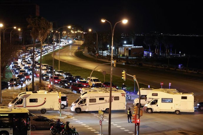 Archivo - Imagen de archivo de unas caravanas en Mallorca