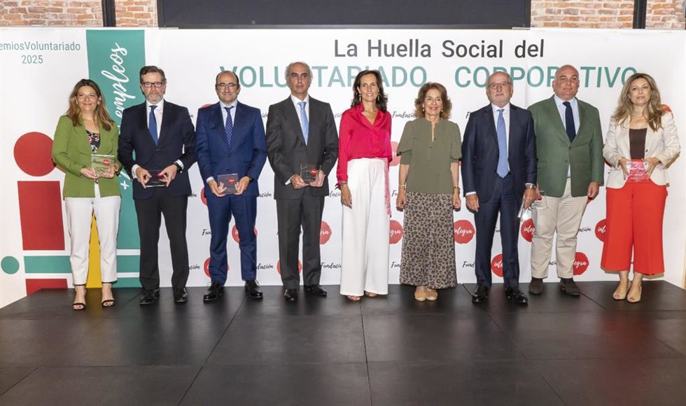 Repsol, Alsa, PWC, Aon, Coolrooms Hotels, Exte e Indra, Premios al Voluntariado 2025 de Fundación Integra