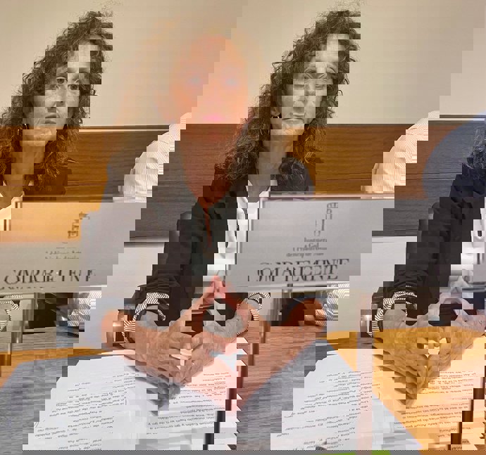 La consejera de Educación, Eva Ledo, durante su intervención en la Junta General.