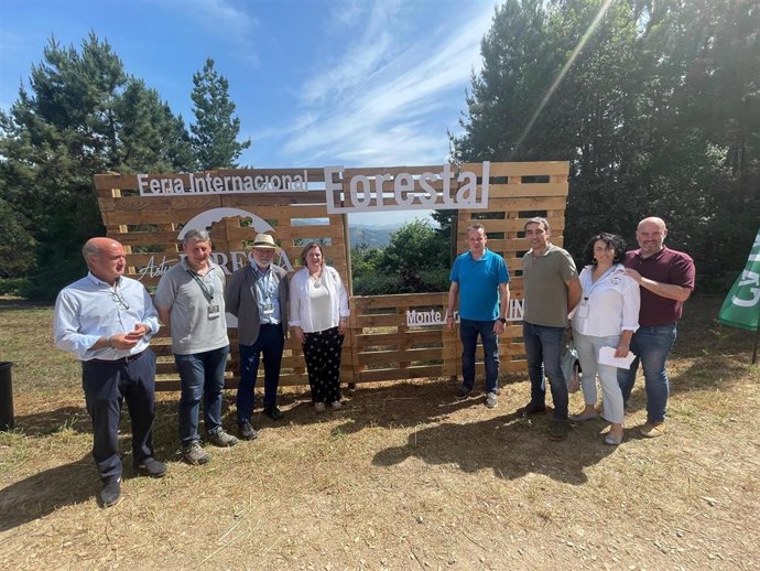 El consejero de Medio Rural y Política Agraria, Marcelino Marcos, en la inauguración de la XV Feria Internacional Forestal Asturforesta.