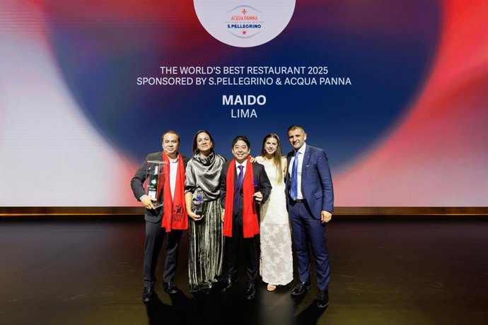 Maido in Lima is named The World’s Best Restaurant at The World’s 50 Best Restaurants awards 2025, sponsored by S.Pellegrino & Acqua Panna, held in Turin, Region of Piedmont, Italy on the 19th June.