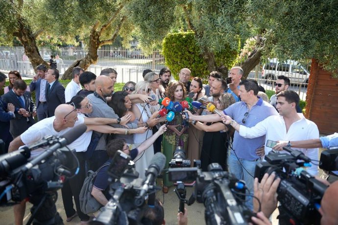 La vicepresidenta primera del Gobierno y ministra de Hacienda, María Jesús Montero, este viernes en Sevilla