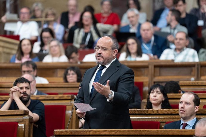 El presidente del PP de Cataluña, Alejandro Fernández, en una imagen de archivo.