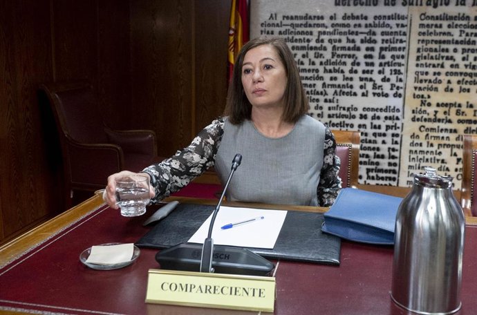 Archivo - La presidenta del Congreso de los Diputados, Francina Armengol, a su llegada a comparecer ante la Comisión de Investigación sobre el ‘caso Koldo’, en el Senado, a 7 de junio de 2024, en Madrid (España). 