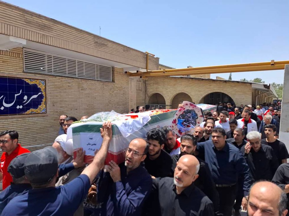 Imagen de archivo de un funeral en Irán tras un ataque de Israel 