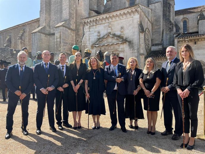 El equipo de Gobierno del Ayuntamiento de Burgos durante la fiesta del Curpillos.