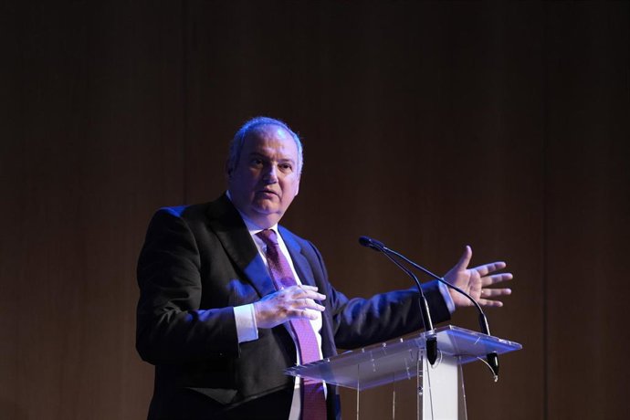 El ministro de Industria y Turismo, Jordi Hereu, interviene durante la clausura de la jornada 'Turismo y tecnología, una alianza para la excelencia', a 13 de junio de 2025, en Barcelona, Catalunya (España). 