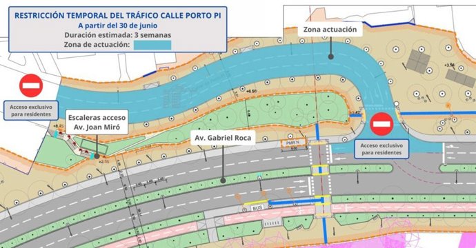 Mapa de la zona afectada.
