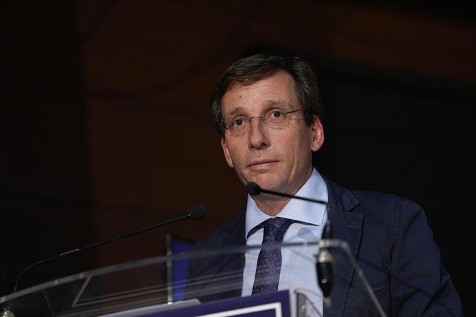 Jose Luis Martinez-Almeida, Mayor of Madrid, during the ISDE Sports Convention 2025 celebrated at Centro Cultural Galileo on June 06, 2025 in Madrid, Spain.