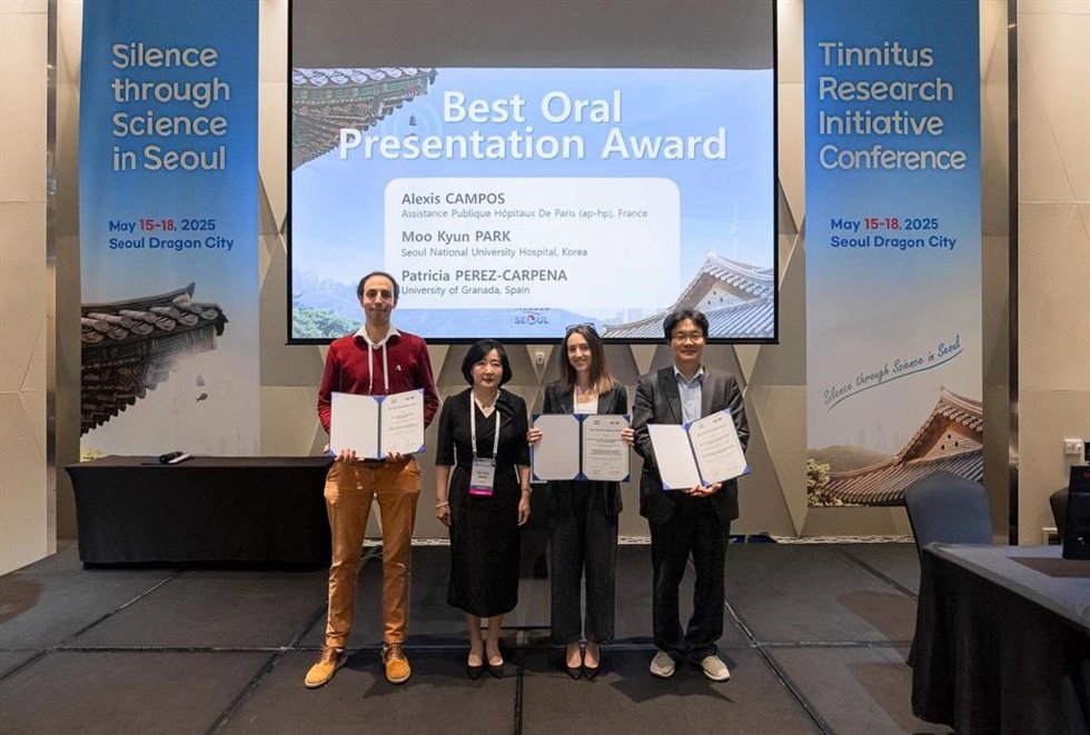 Best Oral Presentation Award en la Tinnitus Research Initiative Conference 2025