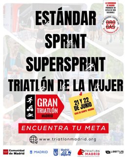 Cerca de 3.200 triatletas participan este fin de semana en el Gran Triatlón de Madrid en la Casa de Campo de la capital de España.