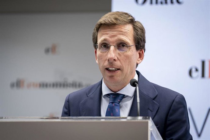 El alcalde de Madrid, José Luis Martínez.Almeida, clausura la V Gran Jornada Inmobiliaria, organizada por elEconomista.es, a 4 de junio de 2025, en Madrid (España).