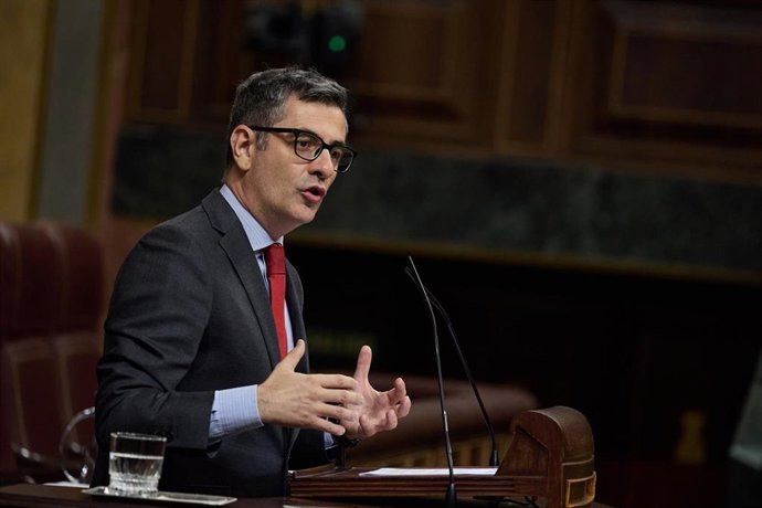 El ministro de la Presidencia, Relaciones con las Cortes y Justicia, Félix Bolaños.