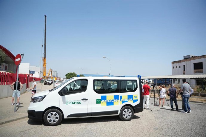 Imagen de la zona del polígono La Plata de  Camas donde ha ocurrido el accidente