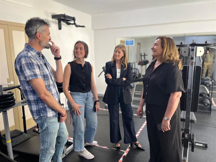 Lara Meneses en su visita a Vigo.