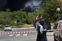 La extinción completa del incendio de la fábrica LEA de Vitoria 