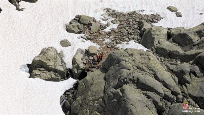 Lugar donde han localizado al herido.