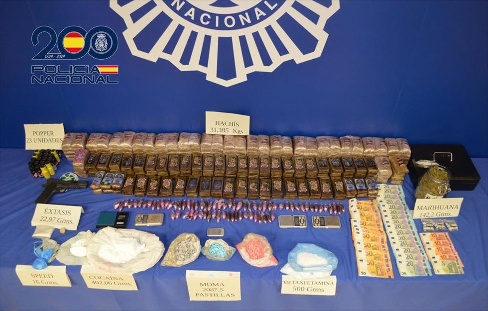 Material incautado.