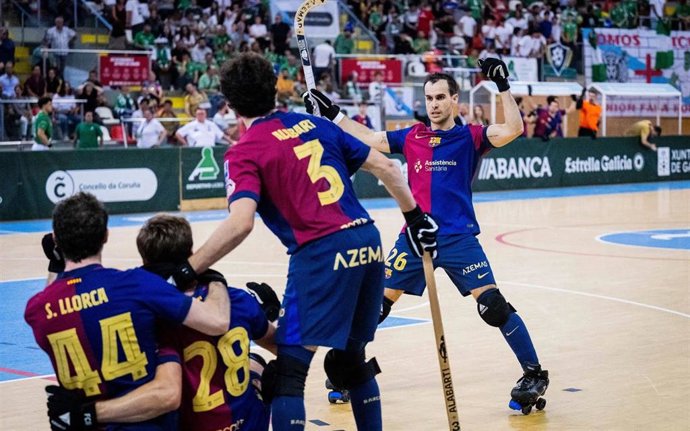 El Barça gana su tercera OK Liga seguida