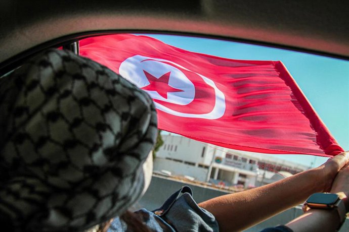 Bandera de Túnez.
