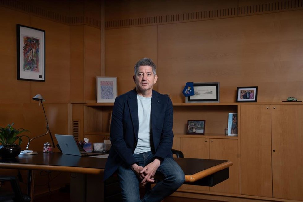 El alcalde de L'Hospitalet de Llobregat (Barcelona), David Quirós, en una entrevista de Europa Press