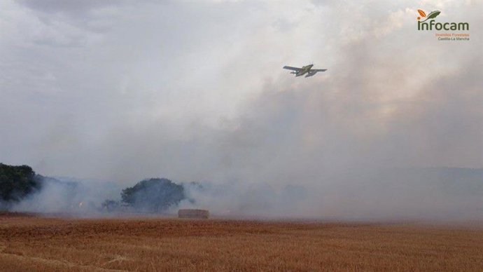 Incendio en Pozuelo de Calatrava