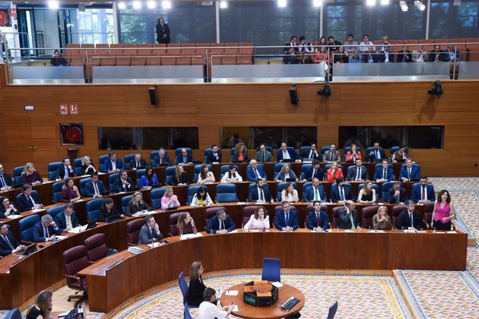 Pleno de la Asamblea de Madrid, a 22 de mayo de 2025, en Madrid (España)
