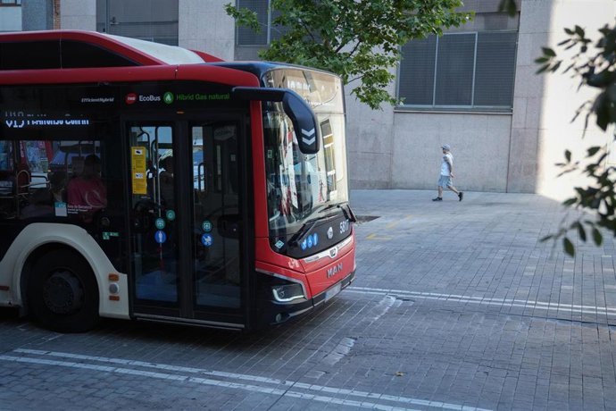 Un autobús en Barcelona