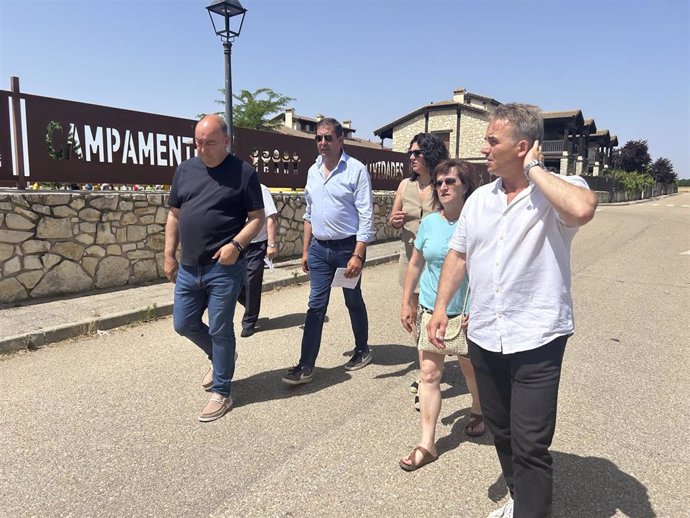 De Vicente, durante su visita a Grajera.