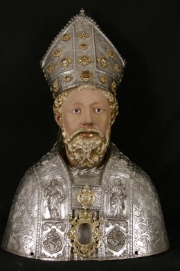 Archivo - Busto de San Ramón, del que se conmemora el 900 aniversario de su muerte, motivo por el que la Santa Sede ha concedido un año jubilar  a la diócesis de Barbastro-Monzón.