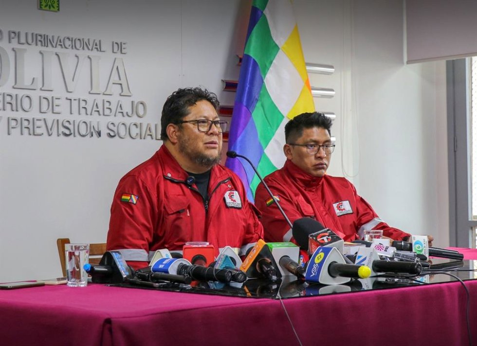 El ministro de Trabajo, Empleo y Previsión Social de Bolivia, Erland Rodríguez