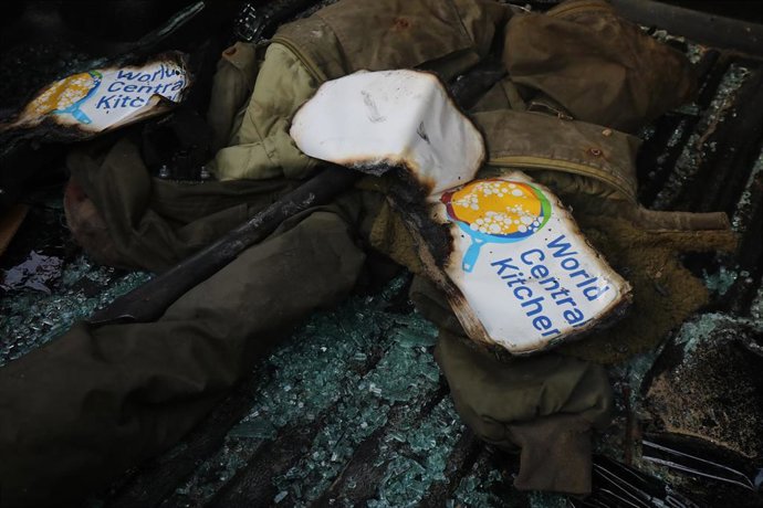 Archivo - ONG World Central Kitchen (WCK) en Deir al Balá, en el territorio palestino de la Franja de Gaza (archivo).