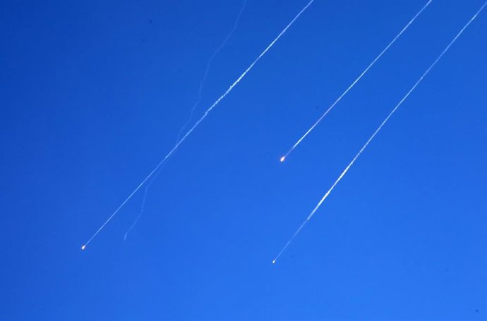 Ataque con misilies contra Israel (archivo).