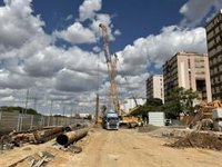 Limitado a 30 kilómetros por hora el tráfico de la Ronda Norte de Sevilla en Pino Montano por las obras del metro